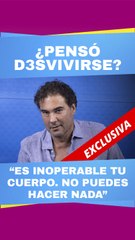 Eduardo Yáñez confiesa su lucha más dura contra la depresión