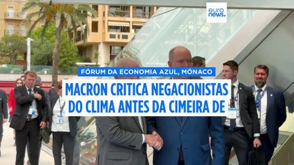 Macron repreende os negacionistas das alterações climáticas antes da cimeira de Nice