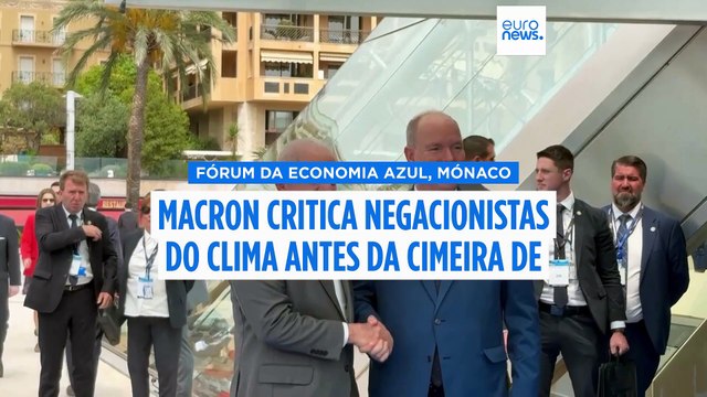 Macron repreende os negacionistas das alterações climáticas antes da cimeira de Nice