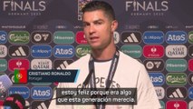 Cristiano Ronaldo en RUEDA DE PRENSA tras el PORTUGAL - ESPAÑA de la Nations League