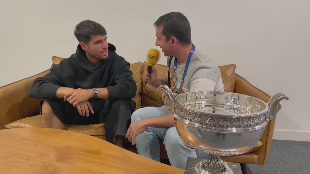 Entrevista Carrusel a Carlos Alcaraz tras ganar su segundo Roland Garros