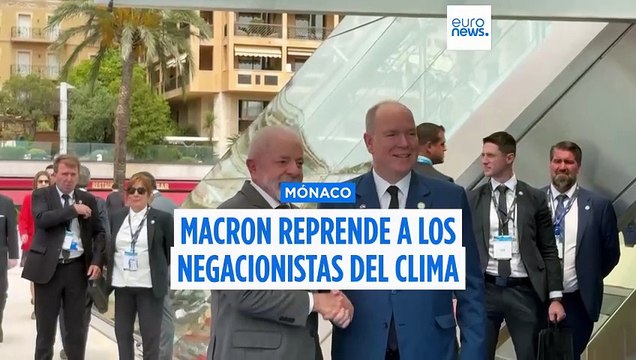 Divergencias sobre los océanos: Macron reprende a los negacionistas del cambio climático antes de la cumbre de Niza