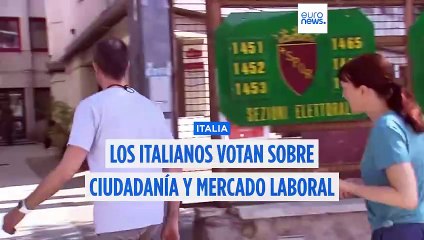 Los italianos votan en una consulta sobre el trabajo y la ciudadanía