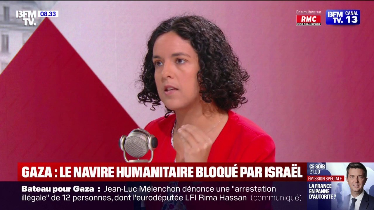 Bateau en route pour Gaza intercepté par Tsahal: "Ce que vient de faire le gouvernement israélien est illégal au regard du droit international", pointe Manon Aubry