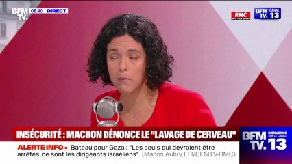 "Emmanuel Macron est le roi des renoncements en matière climatique", estime Manon Aubry