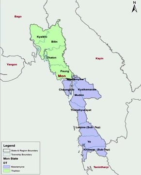 Map of Mon State. Peta Negara Bagian Mon. Mon State Map. Map of State of Mon. State of Mon Map. Carte de l'État de Môn. မွန်ပြည်နယ်မြေပုံ. Mapa do estado de Mon. Kaart van de staat Mon. Mapa del estado de Mon. Mappa dello Stato di Mon. モン州の地図. 孟邦地图