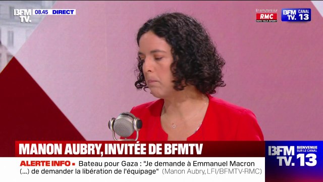 Insécurité: On assiste à un concours Lépine entre Emmanuel Macron et Marine Le Pen , estime Manon Aubry (LFI)