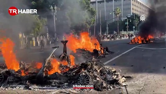 Los Angeles alev alev: Ulusal muhafızlar sokağa indi Trump yeni talimat verdi