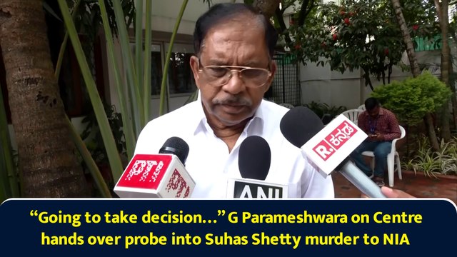 “Going to take decision…” G Parameshwara on Centre hands over probe into Suhas Shetty murder to NIA