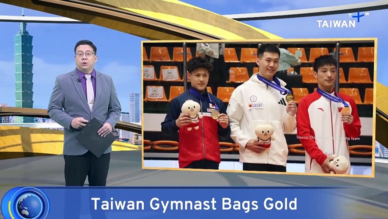 Men's Horizontal Bar Gold for Taiwan's Tang at Asian Championships