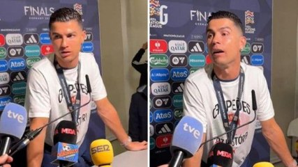 Giovane giornalista interrompe Cristiano Ronaldo in conferenza: la sua reazione