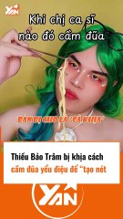 Thiều Bảo Trâm bị khịa cách cầm đũa tạo nét