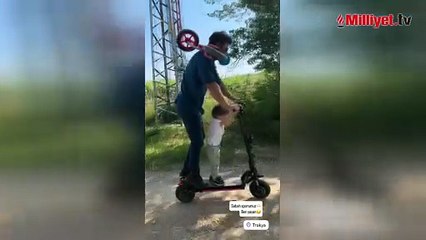 Kıvanç Tatlıtuğ ve oğlu Kurt Efe'den yeni poz! Sabah sporu yaptılar