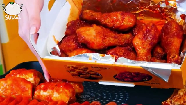 ASMR MUKBANG Fire spicy Black bean Mushrooms.🔥 Fire Noodles, Seasoned Chicken, Sausage.