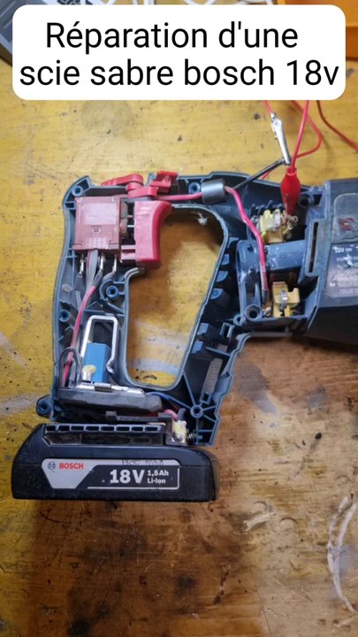 Réparation d'une scie sabre bosch 18v