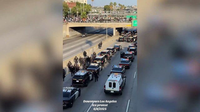 Protestas masivas en Los Ángeles por las redadas antiinmigración