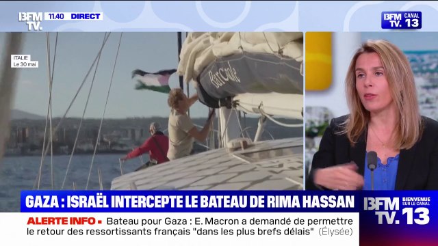 Bateau en route pour Gaza intercepté par Israël: Emmanuel Macron veut un retour dans les plus brefs délais des ressortissants français