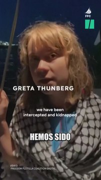 El mensaje de Greta Thunberg pidiendo ayuda a las autoridades por el secuestro del buque de ayuda a Gaza