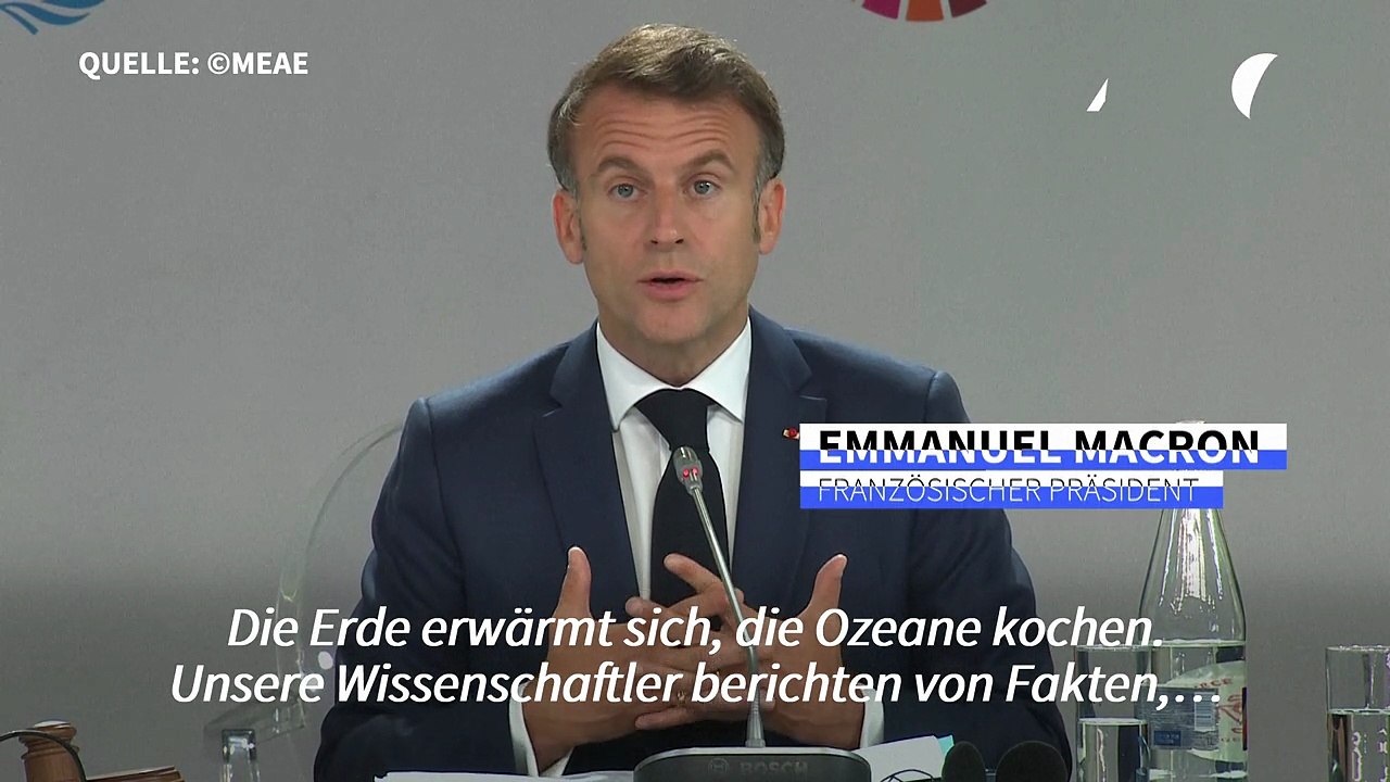 Macron fordert "beispiellose anstrengungen" für die ozeane
