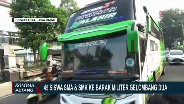 45 Pelajar SMA-SMK dari Purwakarta, Subang, dan Karawang Masuk Barak Militer Gelombang Dua