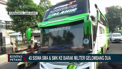 45 Pelajar SMA-SMK dari Purwakarta, Subang, dan Karawang Masuk Barak Militer Gelombang Dua