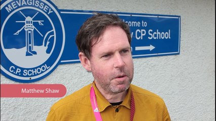 Singer Gwenno visits Mevagissey School