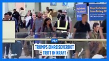 Trumps Einreiseverbot für Staatsbürger aus 12 Ländern tritt in Kraft