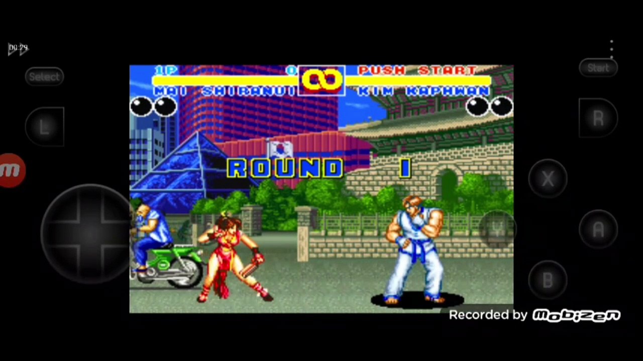 Fatal Fury 2 Mai Shiranui vs Kim Kaphwan fala de vitória do Kim Kaphwan em português