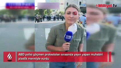 Avustralyalı muhabir plastik mermiyle vuruldu