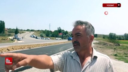 Yozgat'taki bu yol tehlike saçıyor, kasaba halkı çözüm bekliyor