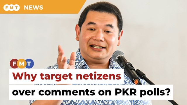 Why target netizens over comments on PKR polls, says Rafizi