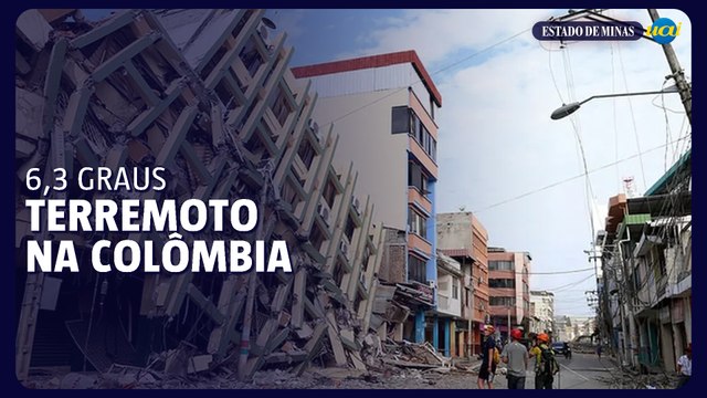 Terremoto de 6,3 graus atinge a Colômbia
