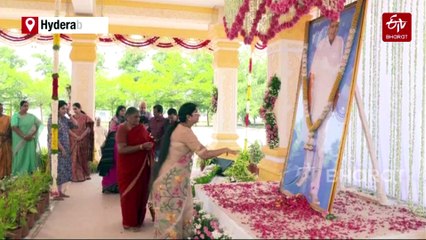 Sri Ramoji Rao's Life-Like Silica Statue Unveiled On First Death Anniversary