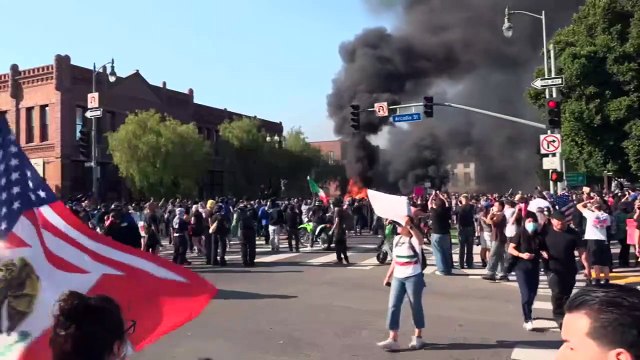 Disturbios por redadas contra migrantes en Los Ángeles, Trump aumenta presión