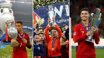 Reacción de Cristiano Ronaldo al penal decisivo en Nations League