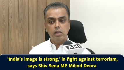 ‘India’s image is strong,’ in fight against terrorism, says Shiv Sena MP Milind Deora