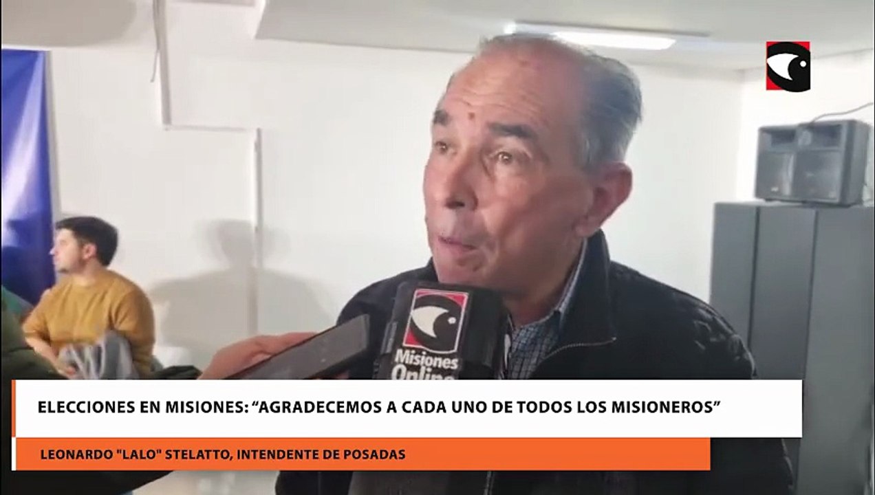 Elecciones en Misiones “Agradecemos a cada uno de todos los misioneros”