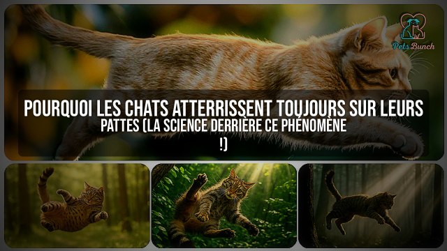 Pourquoi les chats atterrissent toujours sur leurs pattes 🐱 (La science derrière ce phénomène !)