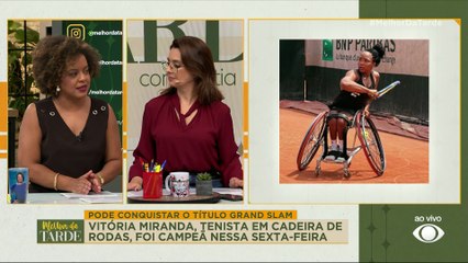 Brasileira Vitória Miranda é campeã de Roland Garros júnior em cadeira de rodas | Melhor da Tarde