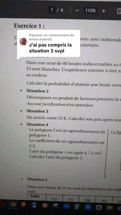 On explique les pourcentages à l'aide de la question 3 de l'exercice 1 du Brevet tombé en Amérique du Nord.#pourcentage #brevet #brevet2025 #calcul #tauxevolution