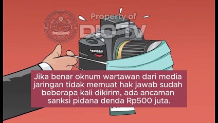 Sanksi Pidana Denda Rp500 Juta Tidak Memuat Hak Jawab, Pemberitaan Masif Narasi Negatif,  Tangkap Oknum Wartawan, Pengusaha Minta Bayar Cash Rp5 Miliar!