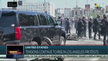 United States, tensions continue to rise in Los Angeles protests
