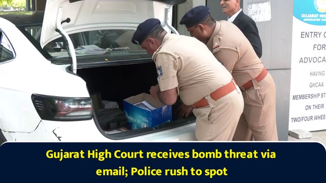 Gujarat High Court receives bomb threat via email; Police rush to spot