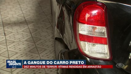 Gangue do carro preto: quadrilha faz série de arrastões com veículo roubado