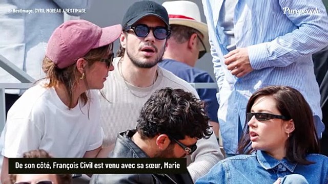 Adèle Exarchopoulos et François Civil à Roland-Garros : les amoureux ont gardé leurs distances mais sont bien repartis ensemble après la finale, la preuve !