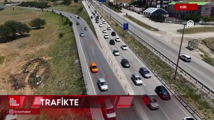 Farklı illerden tatilcilerin dönüş yolculuğu sürüyor