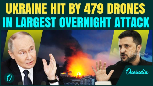 Watch Russia’s Massive Swarm of 479 Drones Swarm Ukraine Overnight — Moscow’s Deadliest Assault Yet!