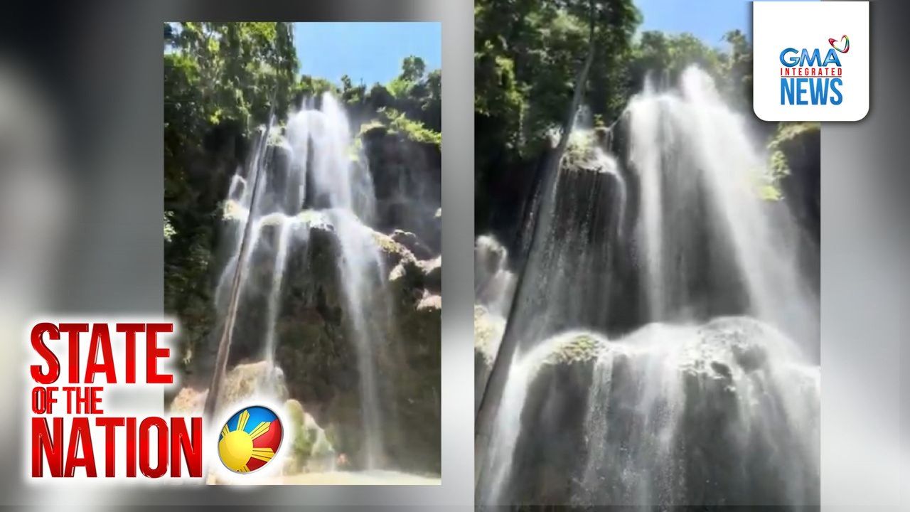 Tumalog Falls, may mistulang mga payong na bato sa mala-ambon na tubig | SONA