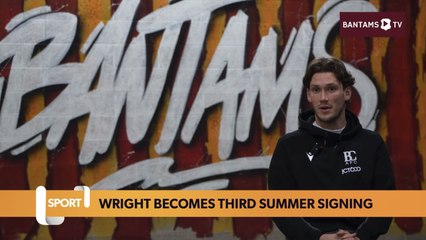 Joe Wright becomes Bradford’s third summer signing