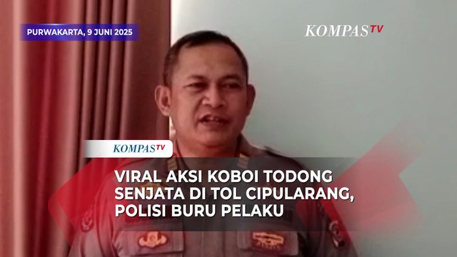 Viral Aksi Koboi Sopir Mobil Todong Senjata di Tol Cipularang, Polisi Buru Pelaku
